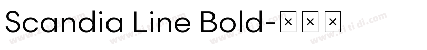 Scandia Line Bold字体转换